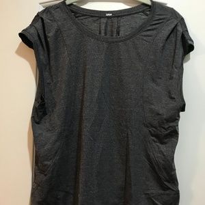 Lululemon Heathered Black Gait Keeper Short